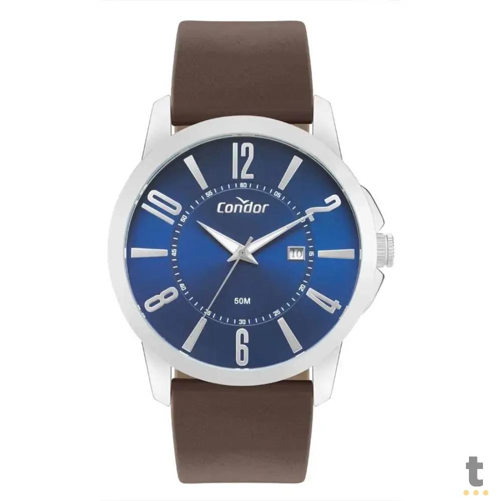 Relógio de Pulso Condor Azul C/ Pulseira Marrom - CO2115MYA/5A Truedata